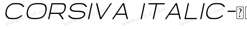 Corsiva Italic字体转换